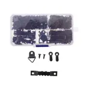 550 Pcs Heavy Duty Picture Hangers Drywall Hooks Black Hanging Kit