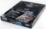 (100) Ultra Pro Platinum Heavy Duty 9-Pocket Trading Card Pages Premium Sheets