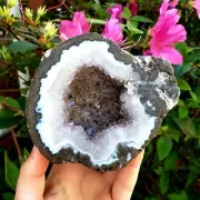 Amethyst semi polished geode - Healing Metaphysical Crystal Gemstone Specimen #2