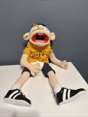 Jeffy Puppet SML, Puppet With Helmet, Shoes, Diaper, Shirt, Pencil
