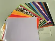 USCNC Heat Tranfer Vinyl 12”x10” Sheets Multicolor Package os 42 sheets
