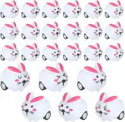 24Pcs Easter Toy Cars, Easter Eggs Filled Stuffed Bunny Rabbit Pull Back Car Kid