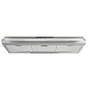 EUROCHEF 90cm Fixed Stainless Steel Rangehood, Quiet 3-Speed, 4-Layer Dishwashable Filters, Halogen Lights EFR90S