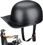 Motorcycle Helmets,Lightweight Baseball Hat Motorcycle Helmets Sun | Fashion Men Women Open Face Half Motor Helmets for Chopper Cruiser Street Scooter