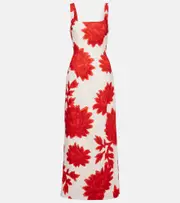 [SIR] SIR Floral linen maxi dress AU 8 white