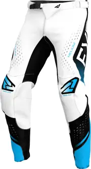 FXR Helium LE Motocross Pants, black-white-blue, Size 38 for Men Black White Blue