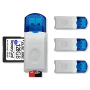 4 Pack USB SD Card Reader for PC, Micro SD Card to USB Adapter, Camera Memory...
