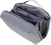 Travel Electronic Accessories Organizer Pouch Bag Cord Organizer Case with Efficient Layout for Cables Chargers Gadgets Lightweight Portable Storage for Business Everyday Use Grey
