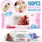 160pcs SWOSH Make-Up Remover Wipes Pads Cleansing Eye Facial Face AU