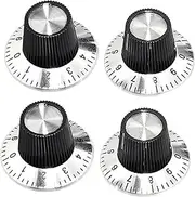 Perfeclan 4Pcs Guitar Knobs Potentiometer Professional Portable Replace Parts Tone Knobs for Electric Guitar for Musician Performances