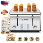 Premium 4 Slice Toaster: Extra Wide Slots & 6 Browning Settings—Perfect for All