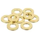 9Pcs Brass Flat Washer, M12 3/16"x1/16"x0.125mm Fenders Washers Assortment