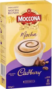 Moccona Cadbury Mocha - 40 Individual Sachets (8 X 5 Pack)