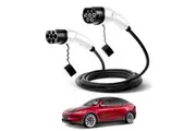 Type 2 to Type 2 EV Charger for Tesla Model Y Juniper 2025-Onwards 5 Meter 22kw Charging Cable