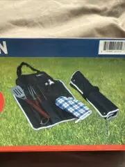 Unused BBQ tool set with apron! Cookout Apron. Grill Apron. GIGATENT
