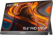 Portable Monitor 15.6'' FHD 1080P - Ultra-Slim Portable Laptop Monitor with K...
