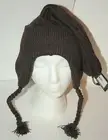 Block Headwear Brown Big Hair Winter Cap Hat New Tags Knit OSFM $40 Value