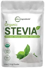 Organic Stevia Powder, 4 Ounces, 706 Servings, Natural Sweetener, Sugar Alternat
