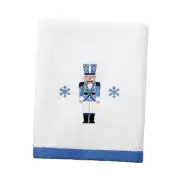 - Soft & Absorbent Cotton, Holiday Home Decor (Nutcracker Trellis Hand Towel