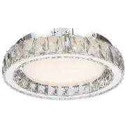 ZAYLA LED Oyster Light W340mm Chrome 3CCT - ZAYLA OY34-CH3C