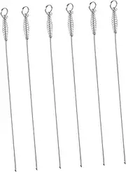 Gatuida 6Pcs Stainless Steel Grilling Skewers Spring Barbecue Sticks and Dishwasher Safe BBQ Tools for Outdoor Grilling and Roasting Meat