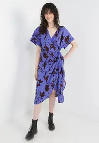 在飛比找ZALORA購物網優惠-Wrap Midi Dress