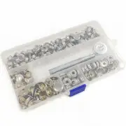 50 Pairs Screw Snap Button Metal Buttons DIY Craft Accessories Kit