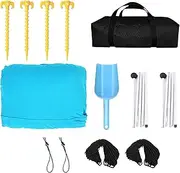 Shade Tent for Beach | Sunproof Cabana Yard Shelter with 4 Sandbags,Easy Setup Outdoor Cabana Tent for Picnics, Fishing, Beach, Backyard