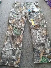 Realtree Edge Mens Tricot Scent Control Pant Hunting XL 40-42 waterproof