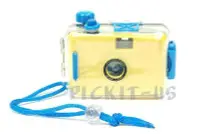 在飛比找Yahoo!奇摩拍賣優惠-黃色韓版防水傻瓜相機 AQUA PIX多次性水陸兩用 28m
