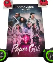 Y2k Paper Girls Amazon Prime Poster Promo With Tube TV Series Comic Con 11x17
