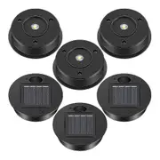 6 Pcs Solar Lights Replacement Top 7 Lumens Solar Lantern Parts LED Solar Panel Lantern Lid Lights as shown