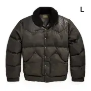24FW New RRL Shearling Color Leather Yoke Jacket DOUBLE RL Double R L 250208-1