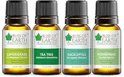 Bliss of Earth? Combo of 100% Pure Green Essential Oils Peppermint, Lemongrass, Tea Tree & Eucalyptus (10ML Each)