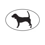 Beagle Euro Oval Sticker Decal