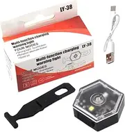 LED Running Lights, Shockproof Walking Safety Lights, Lightweight Cycling Lamp with Double-Mode Adjustable, Long-Lasting Safety Lighting for Cycle Helmets Backpacks