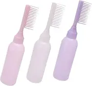 3Pcs Hair Dye Applicator Bottles Durable Hair Coloring Bottles with Comb for Easy Application and Mixing Conditioner Shampoo and More