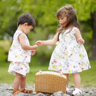 日本Haruulala【女寶寶 連身裙】1～3歲 有機棉 / 女孩 / 週歲禮物 童裝禮盒 寶寶禮物/ 日本出貨
