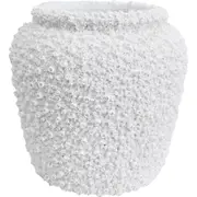 LVD Cement Urn Vase Pot Home/Room Minimalist Tabletop Decor 29cm White Pipi