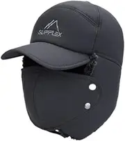 [Ｓｉｍｈｏａ] Winter Trapper Hat Fashion Headwear Warm Winter Hat for Running Biking Skiing
