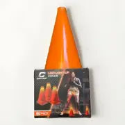 Cipton Orange LED Night Light Up Sports Training Traffic Safety Cones Set Of 6