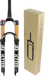 MTB Bicycle Suspension Forks 26 Inch 27.5u201d29ER, Aluminum Alloy Bike Straight Steerer Fork Shock Absorber Air Fork for Bicycle Accessories