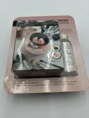 StylPro Makeup Brush Cleaner & Dryer 8 Silicone Collars Stand 5oz Cleanser - NEW