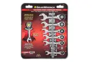GearWrench 7 Pc. Stubby Combination Ratcheting Wrench Set SAE or METRIC