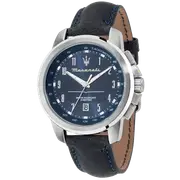 Maserati Successo Blue Dial Watch 44mm
