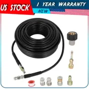 Brand New Sewer Jetter Kit for Pressure Washer 1/4" NPT 100FT Sewer Jet Sewer