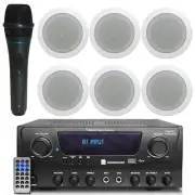 Home Theater System - 1000 W Bluetooth Home Amplifier, In-Ceiling Speaker, Mic