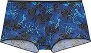 [Hom] Men's Boxer Court Palay Trunks, Black