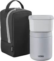 Thermos soup food jar & container set 400ml SST black gray JBY-801 BKGY