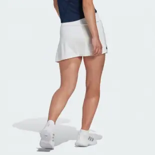 【adidas 愛迪達】短褲 女款 運動褲 網球短褲 CLUB SKIRT 白 HS1455